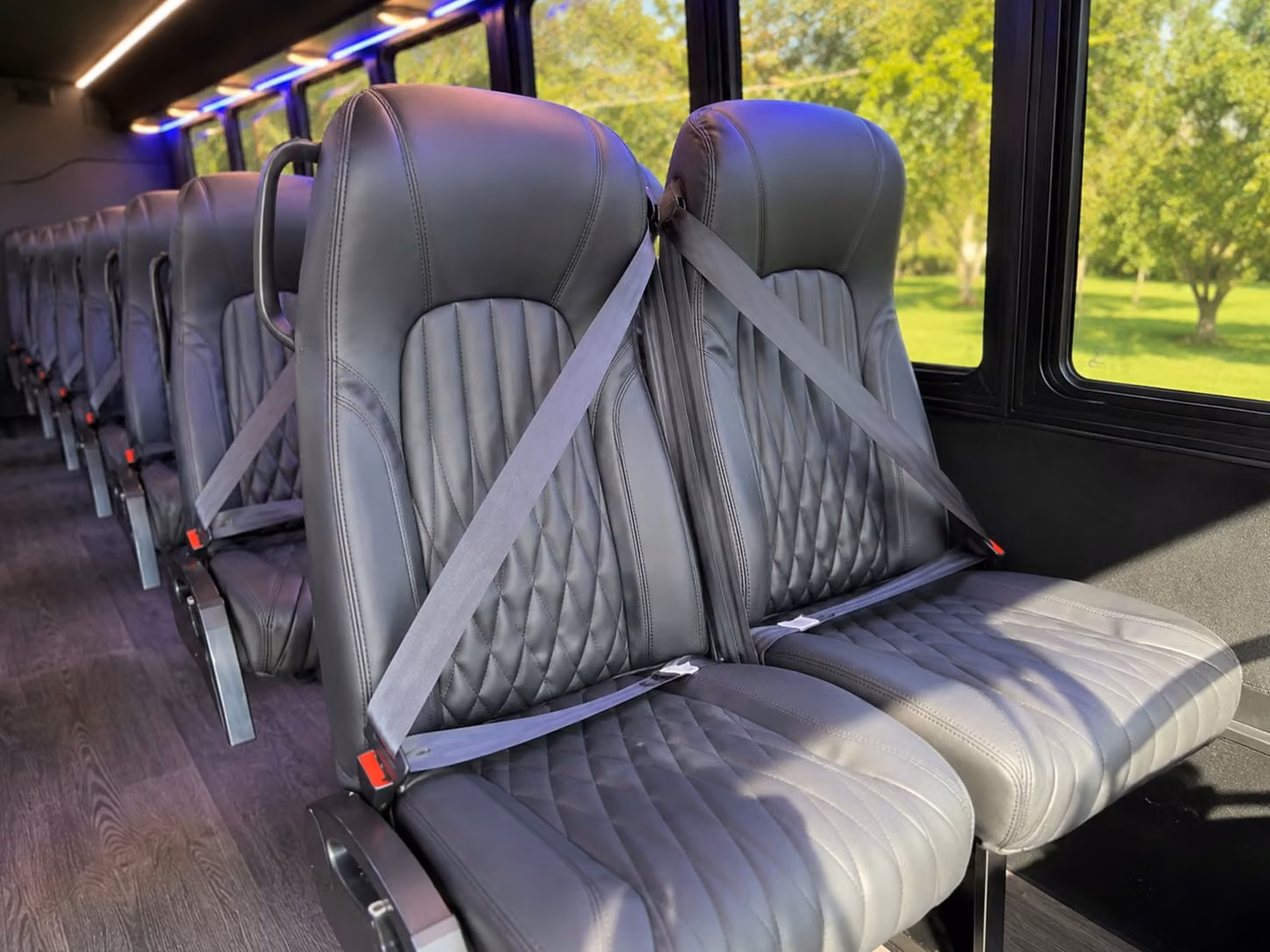 15 passenger minibus inside
