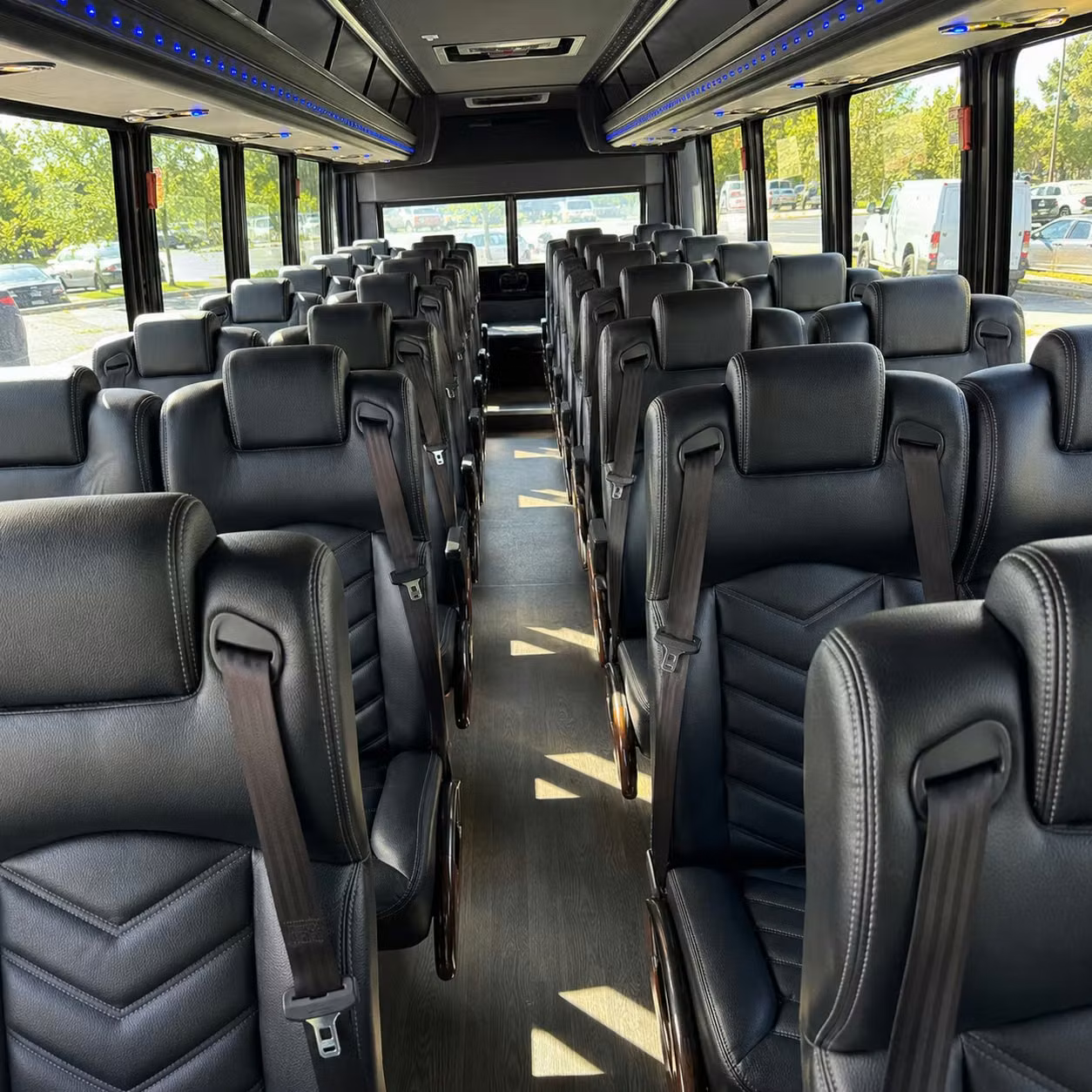 25 passenger minibus interior