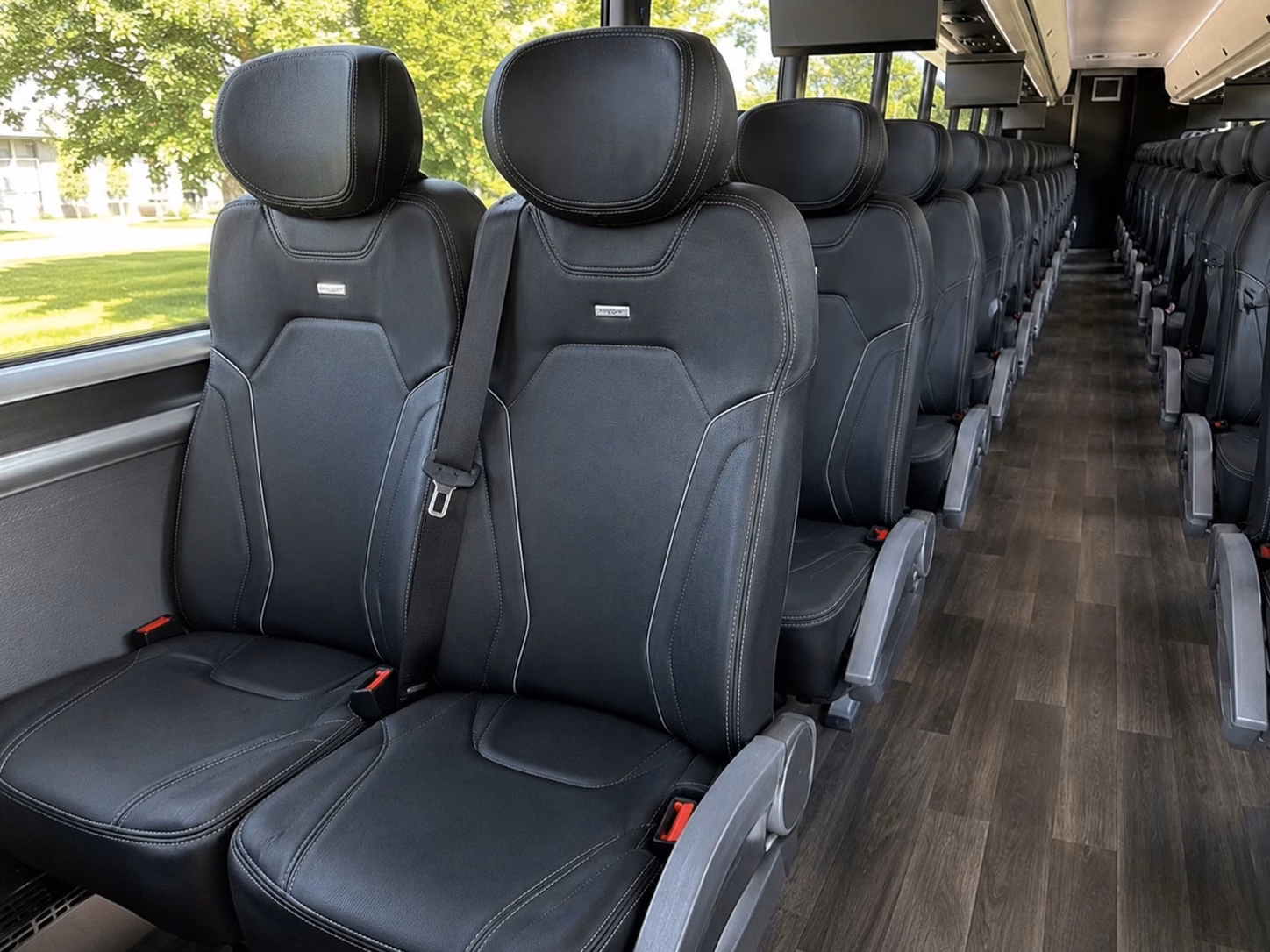 norman charter bus rental inside